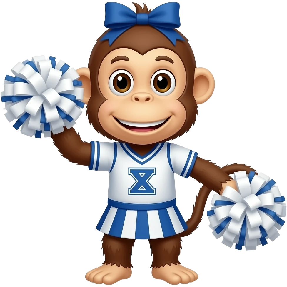 chearleader monkey emoji