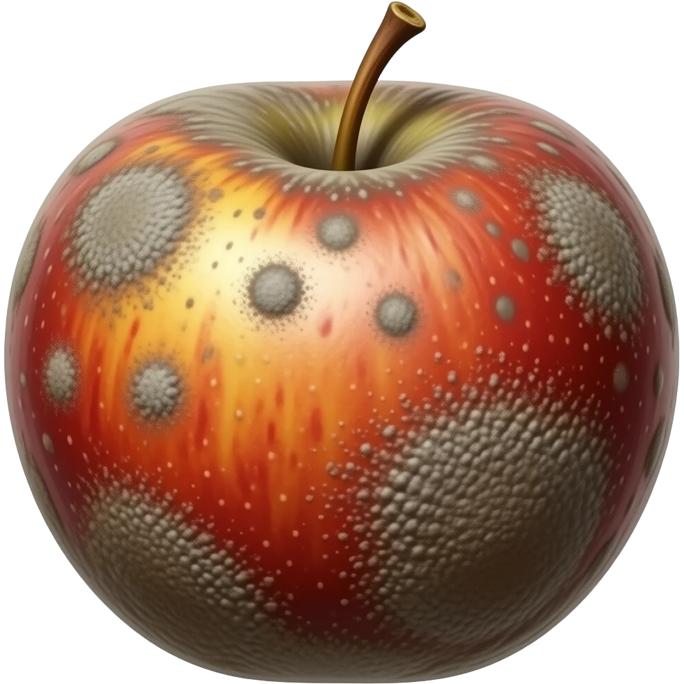 moldy rotten apple emoji