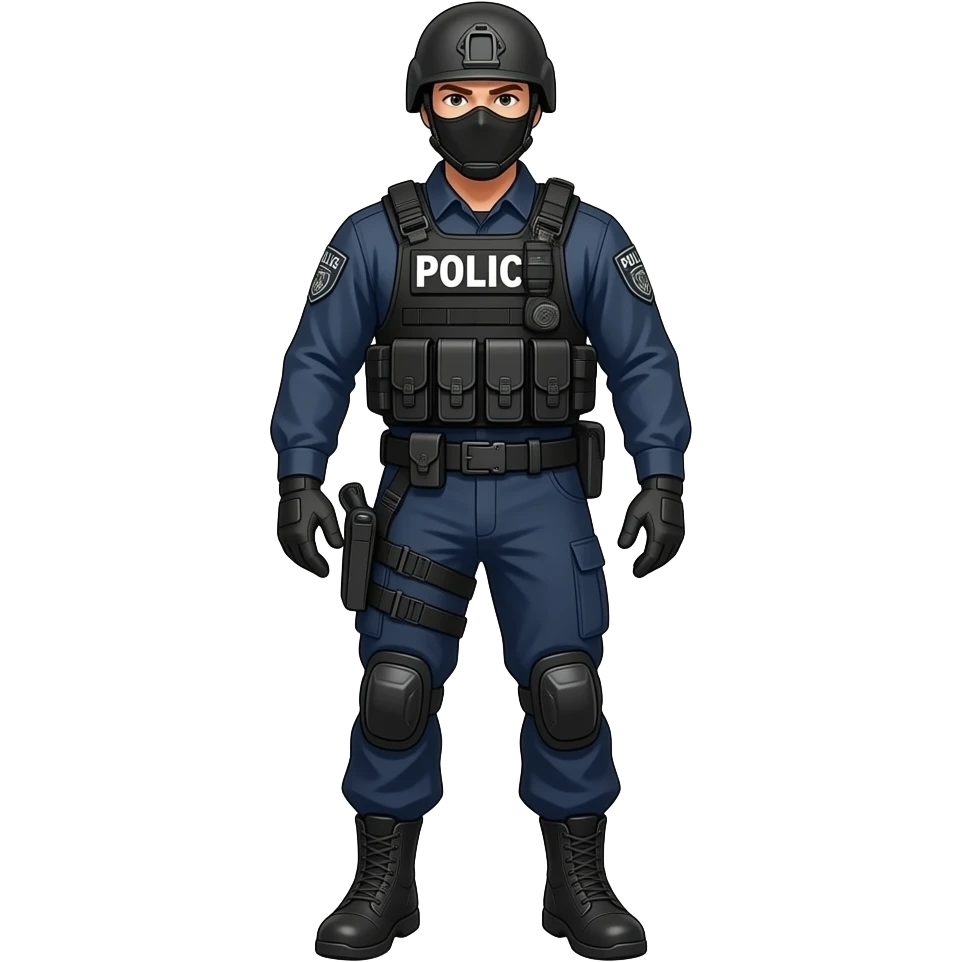 swat police full body emoji