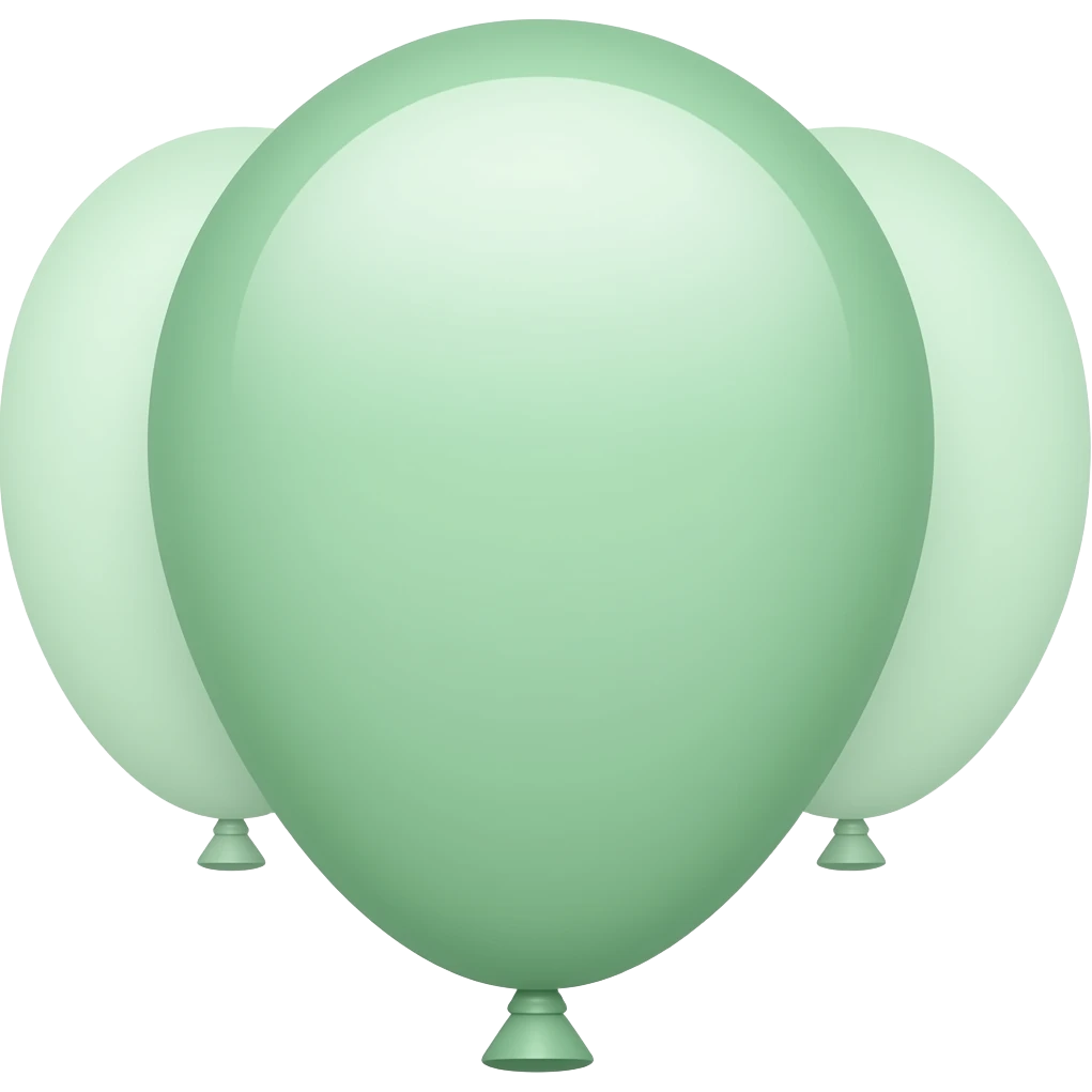 LIGHT SAGE BALLOONS emoji