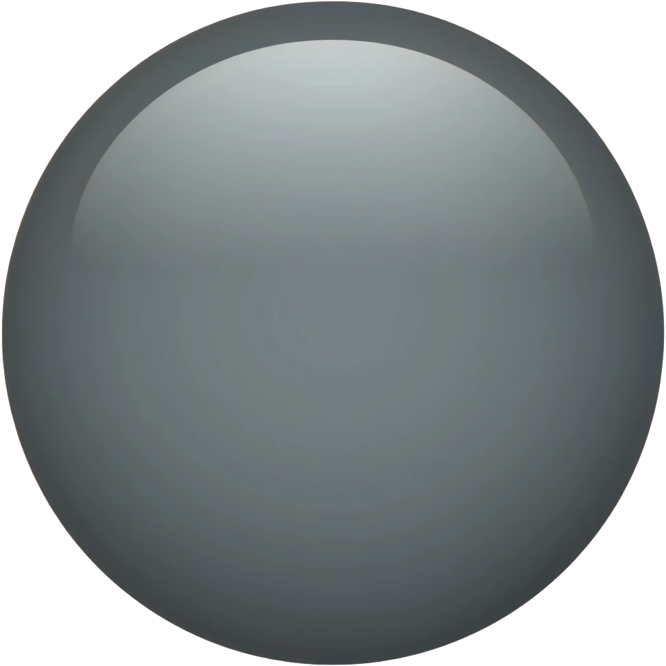 dark grey circle emoji