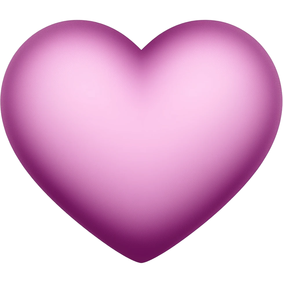 Make a pink heart airbrushed with purple emoji