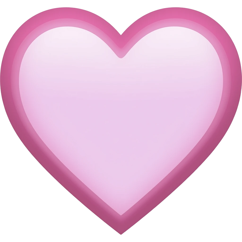 ♡ With a pink outline no filling emoji