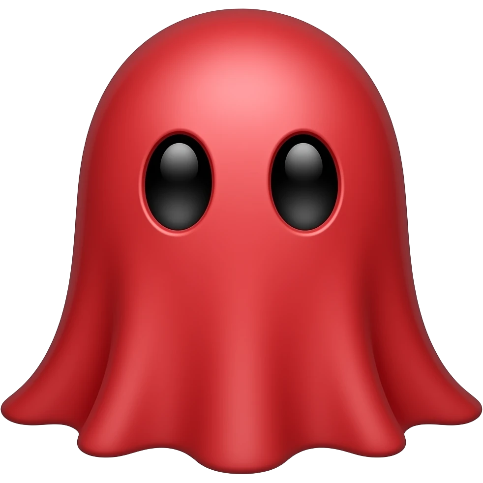 Red ghost emoji
