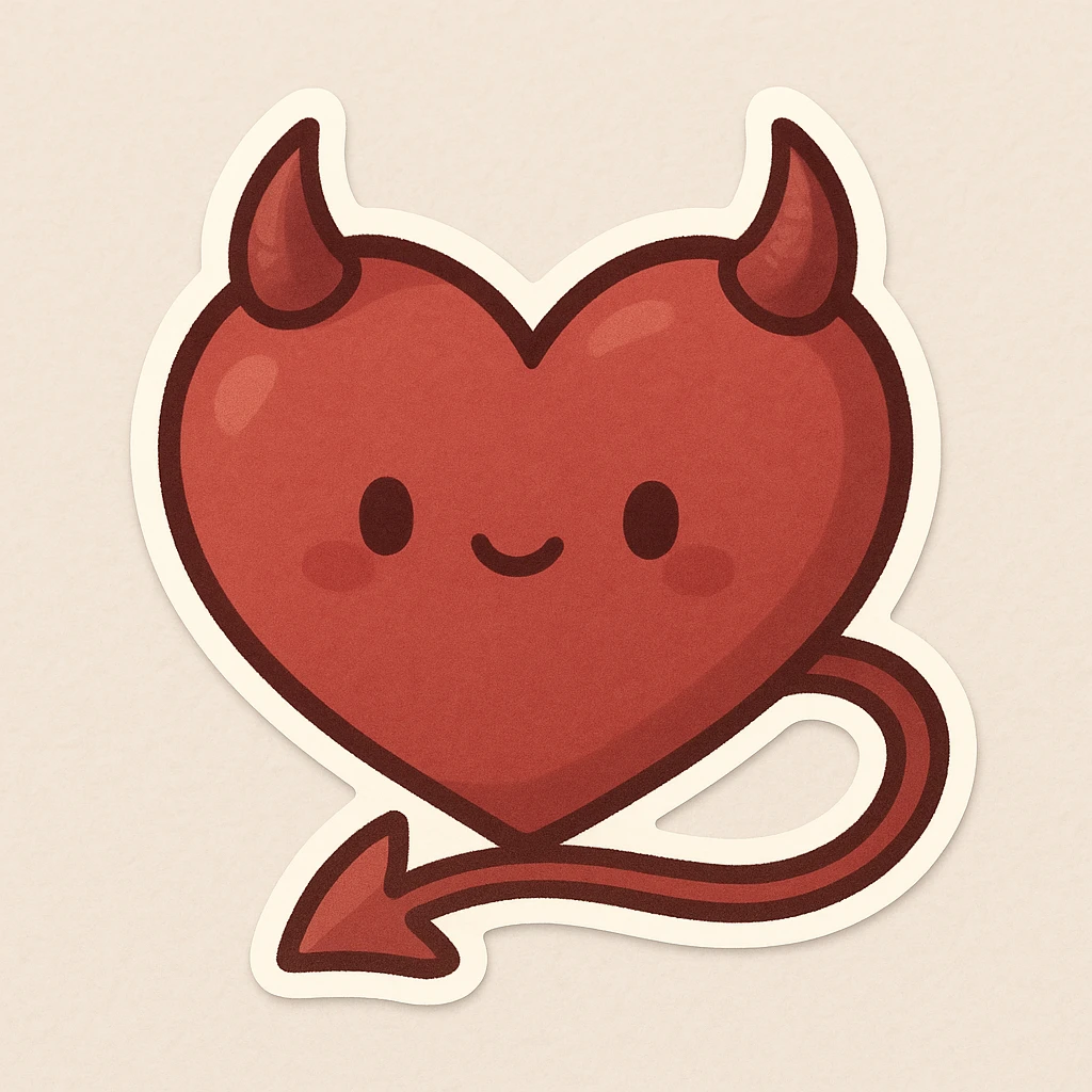 devil heart emoji