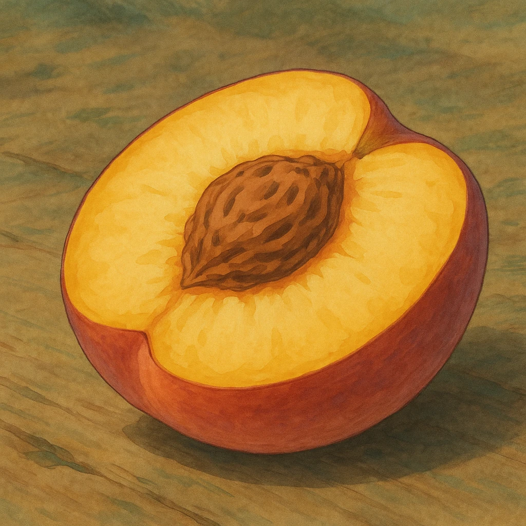 nectarine half emoji
