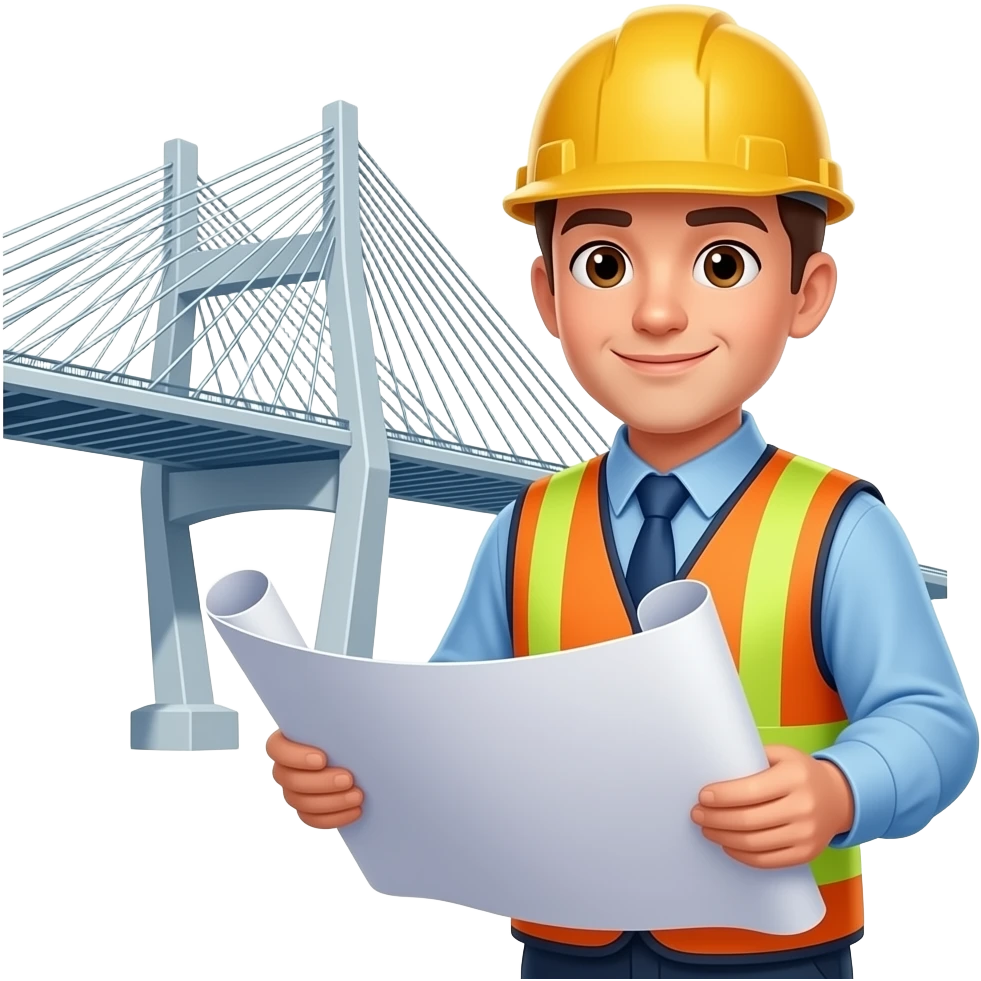 Highway and bridge engineer emoji