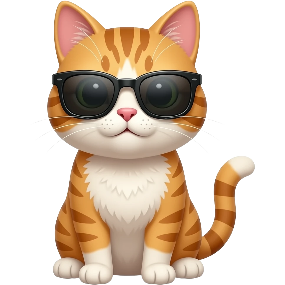 Cat wearing sunglasses emoji