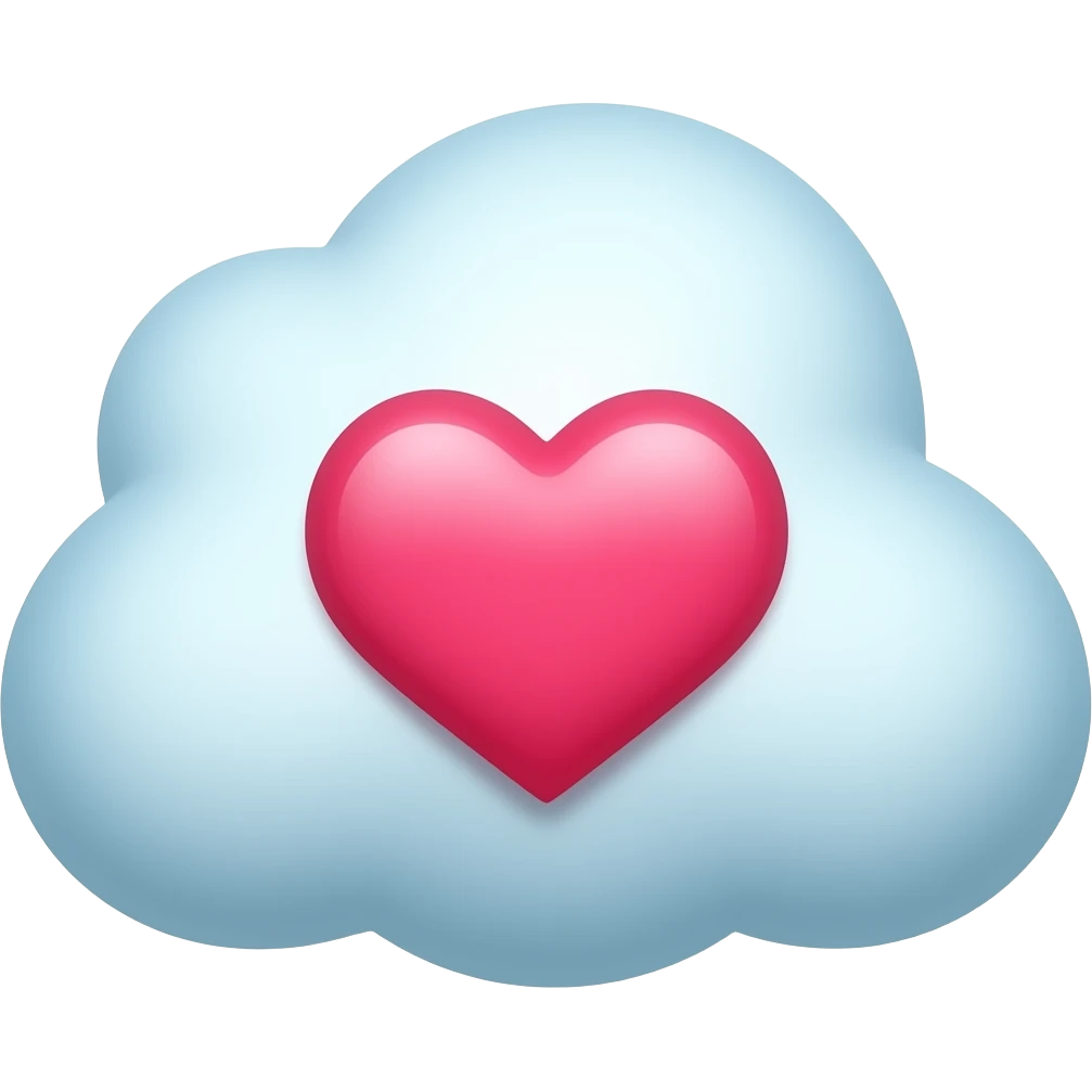 nubecita con corazon emoji