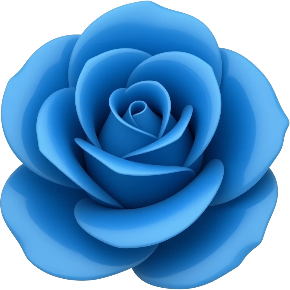 Blue rose emoji