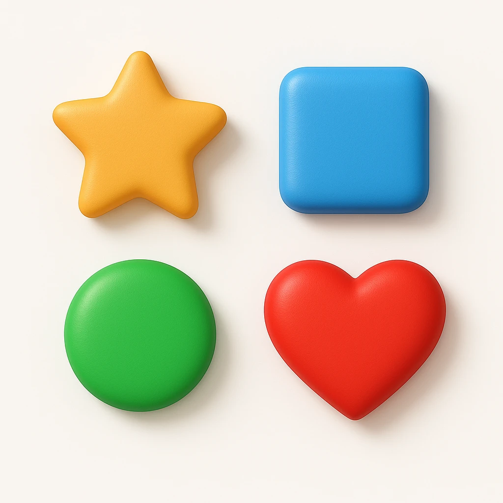 remove frame and add simple white background and add shadows to all elements  emoji
