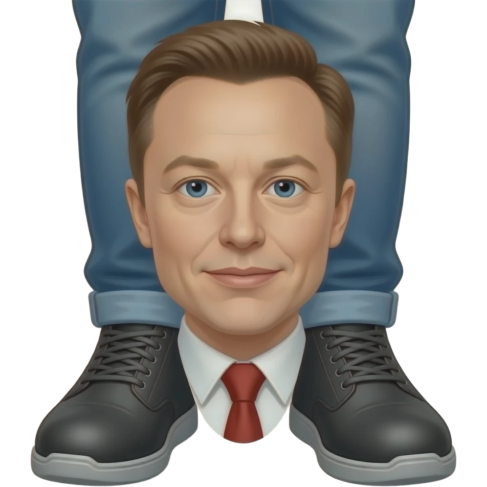 Elon musk toes emoji