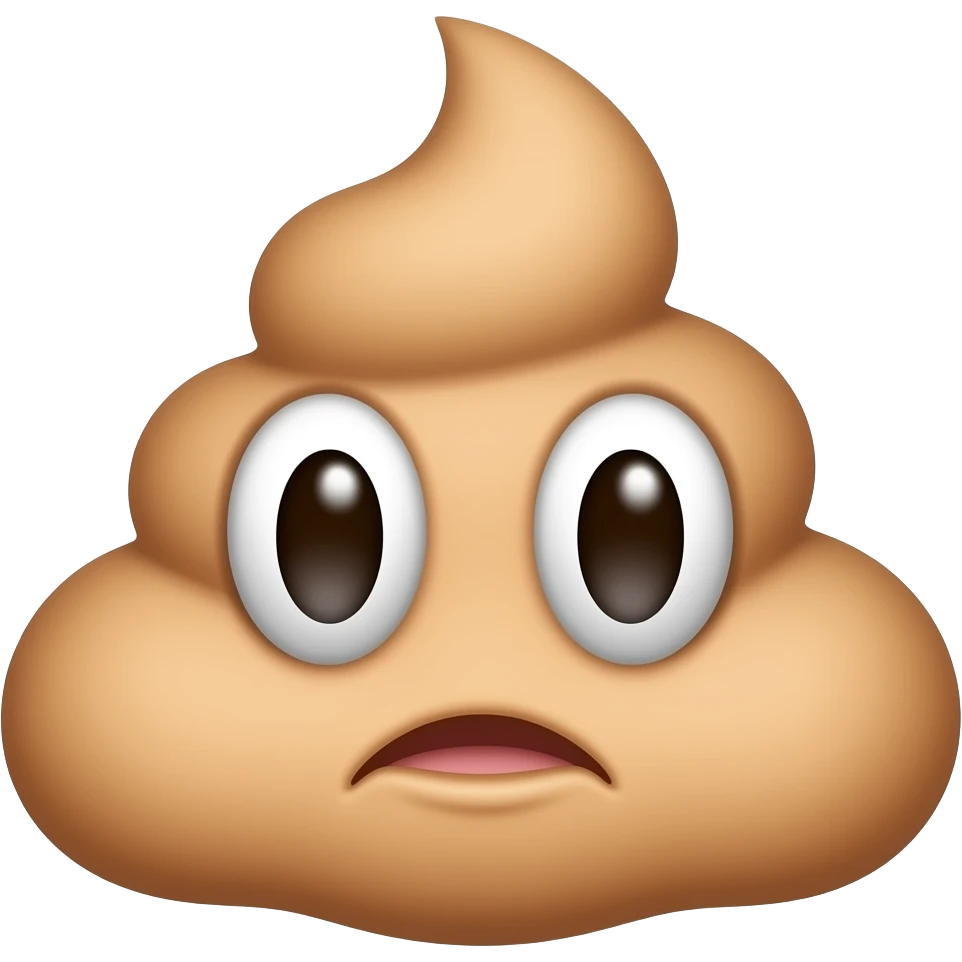 human pooping emoji