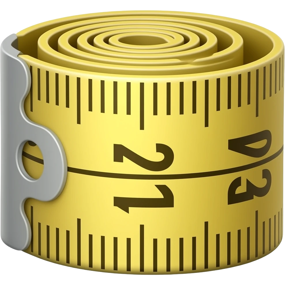 cm size meter tape emoji