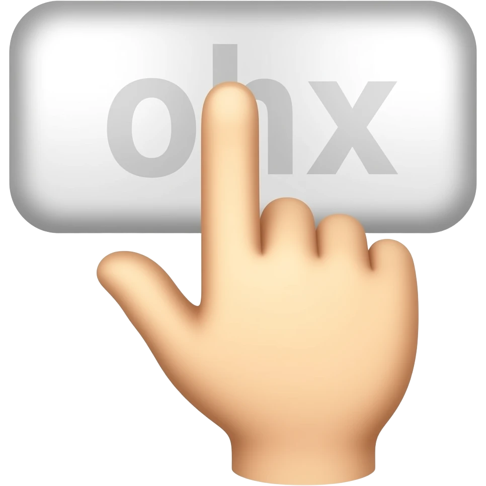 finger on top presses emoji