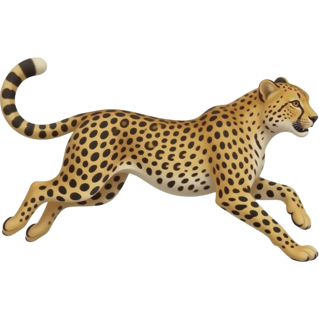 Cheetah running emoji