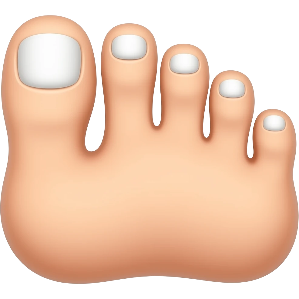 Remove big toe emoji