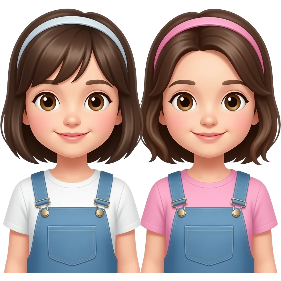 Cute sisters emoji