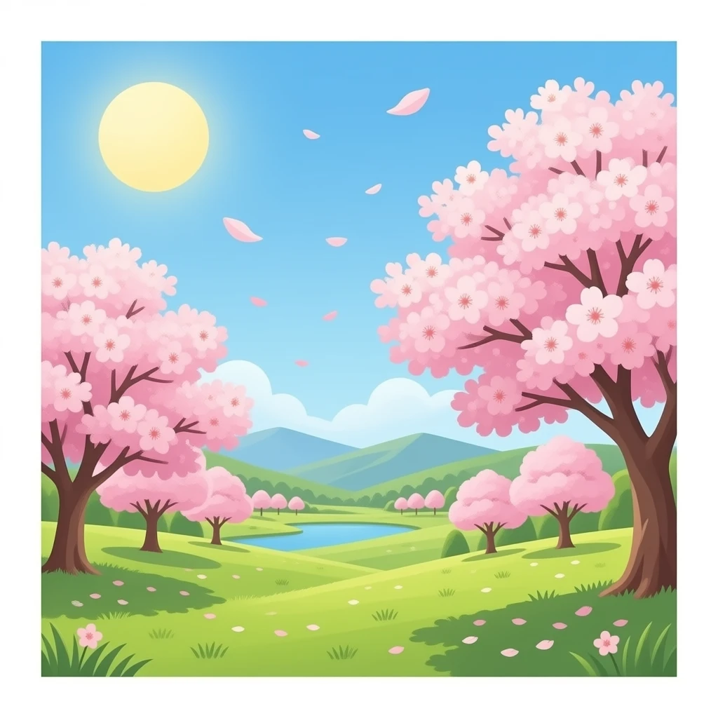 cherry blossom emoji