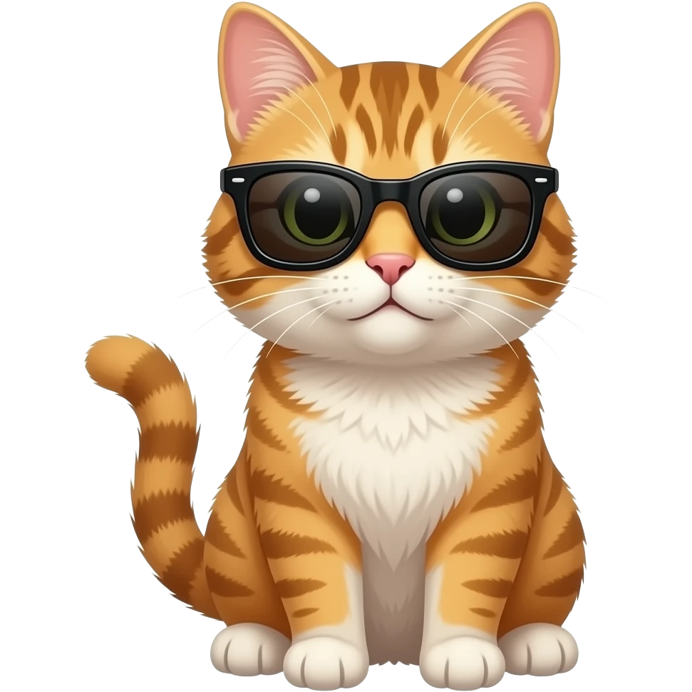 Cat wearing sunglasses emoji