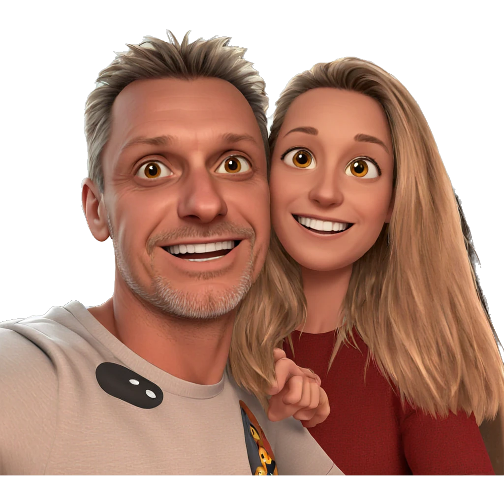 girl smiling with boys emoji