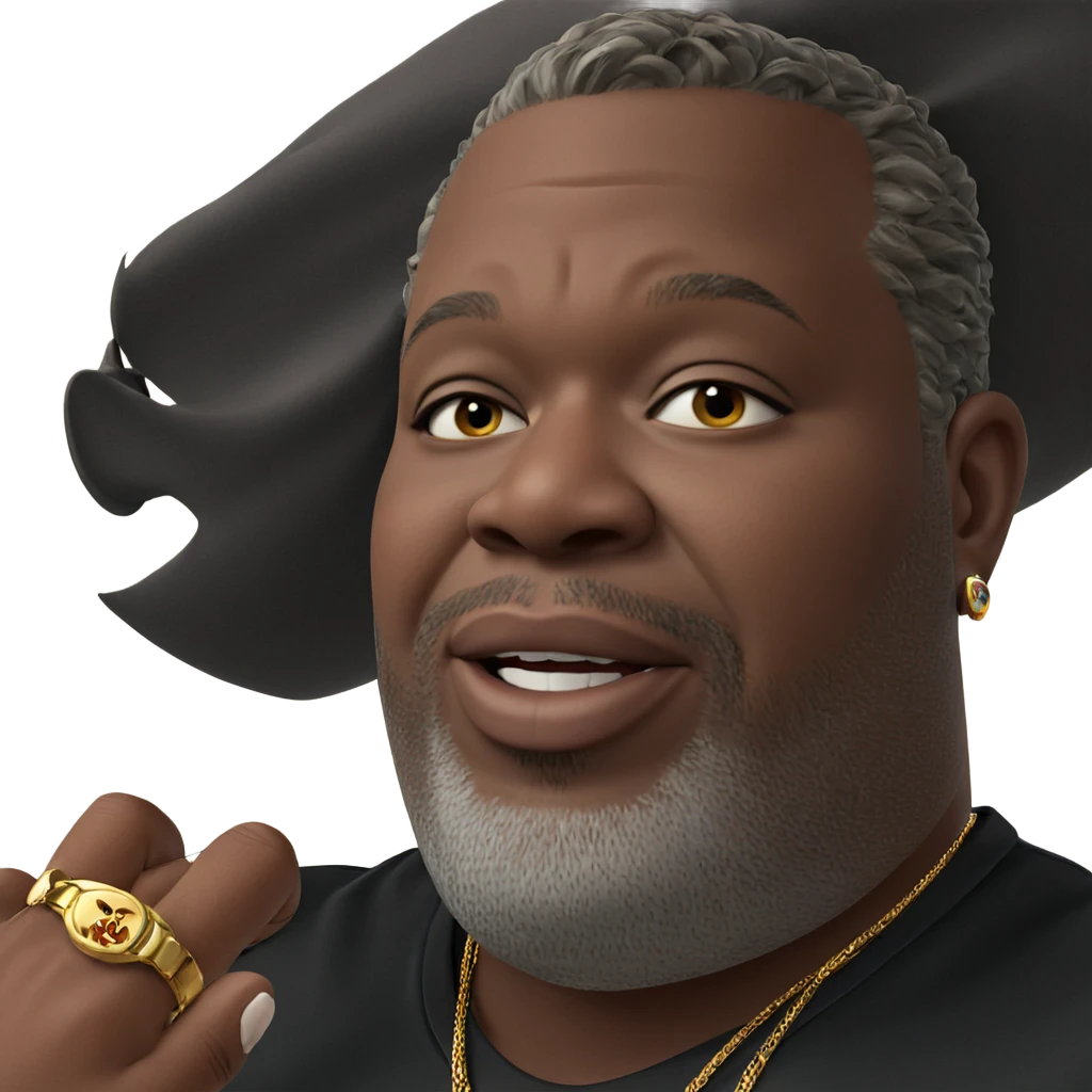 handsome boy with jewelry emoji