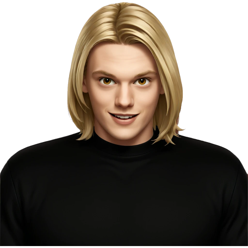 smiling boy with blonde hair emoji