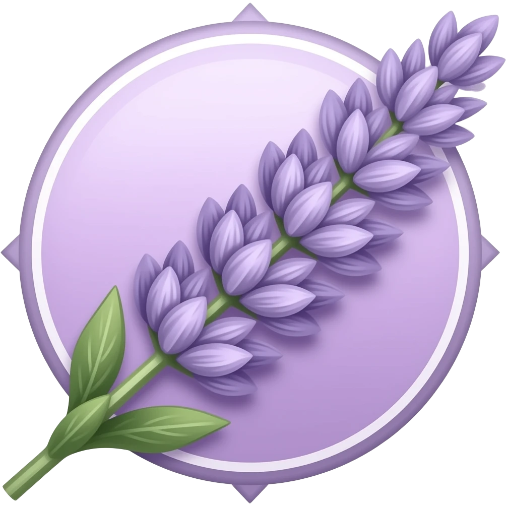 Lavender label emoji