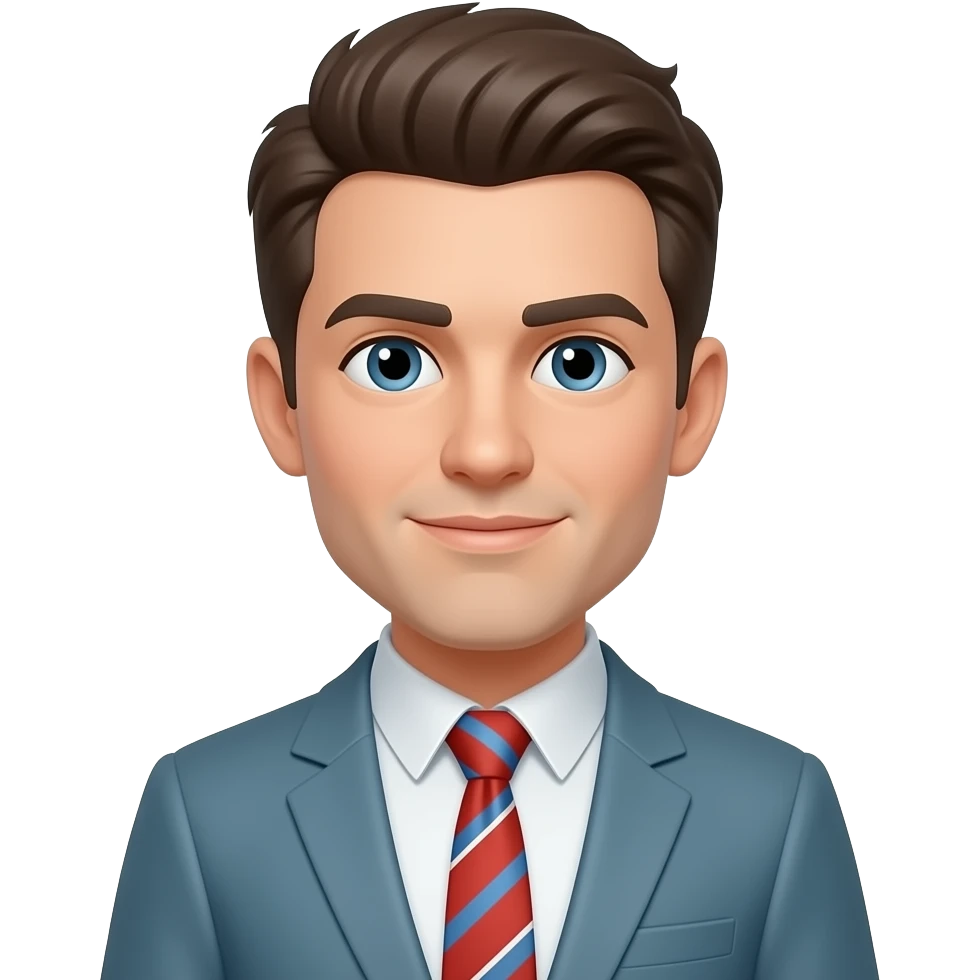 character with tie emoji