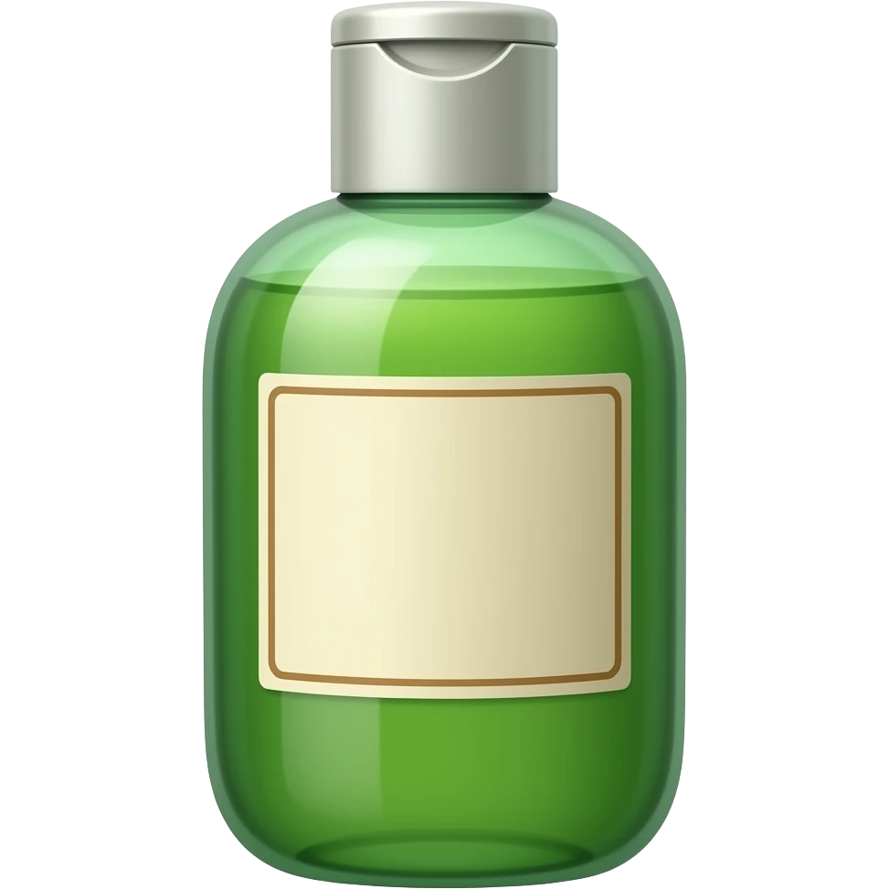 green shampoo bottle emoji