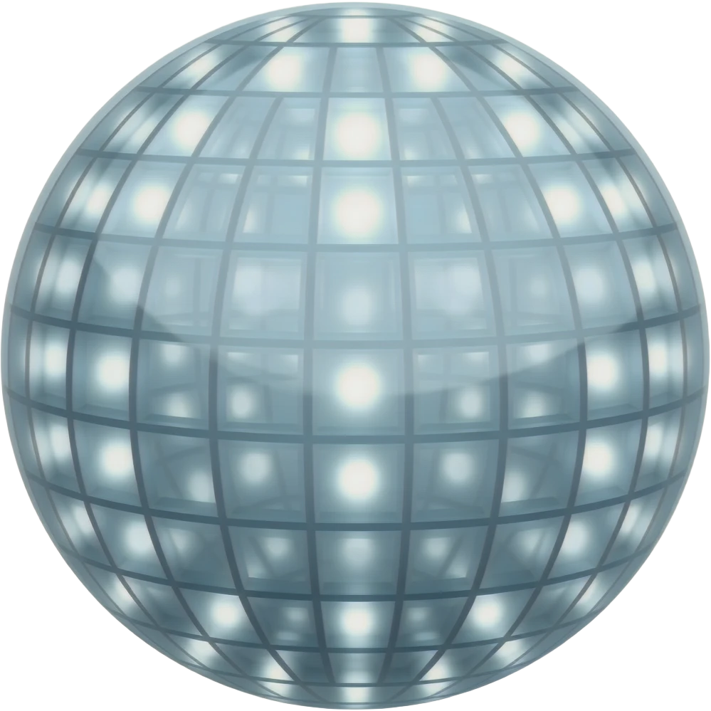 Sphere with lights emoji