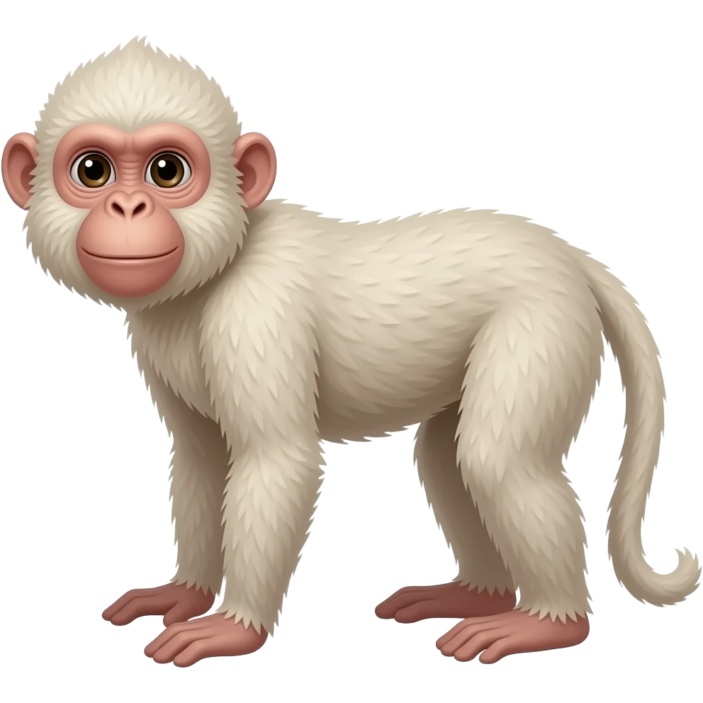 bleached monkey emoji