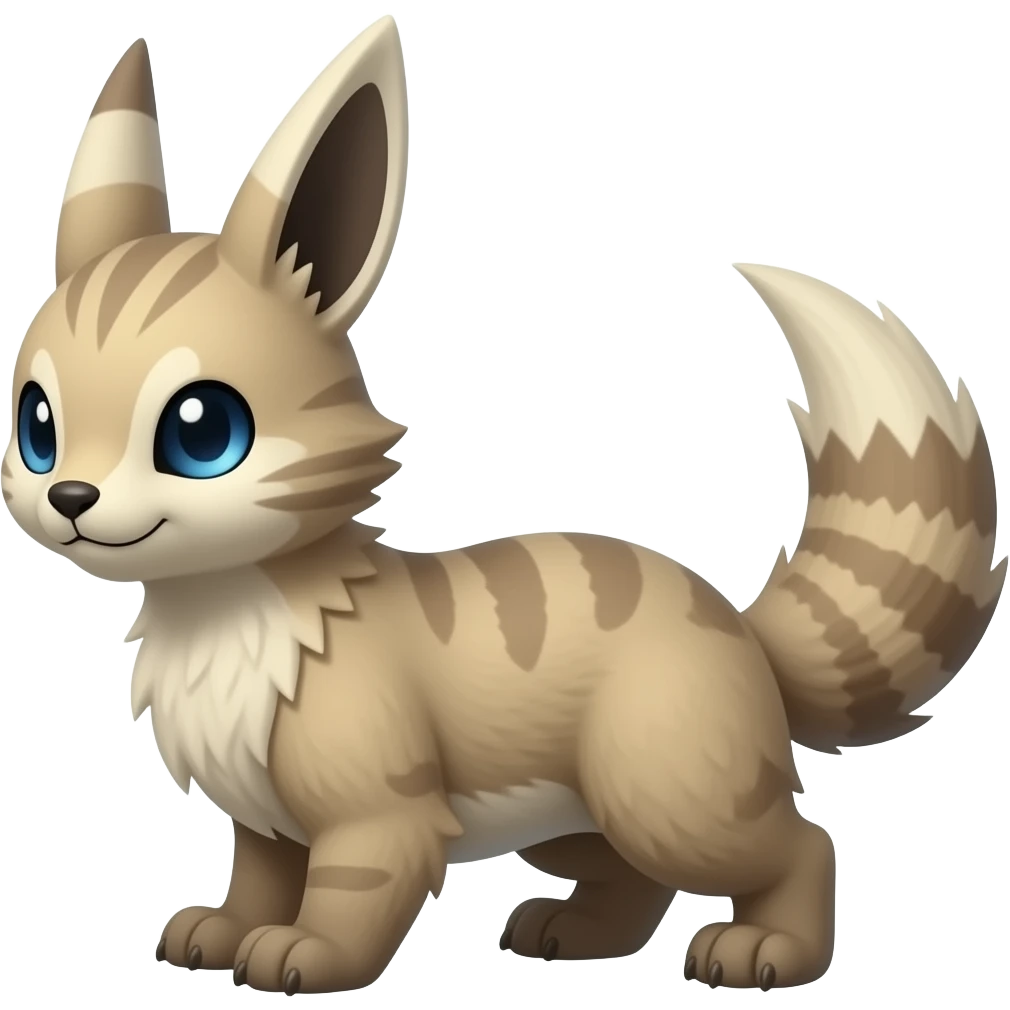 animal-vernid-grem2-creature with tapered tufted ears emoji