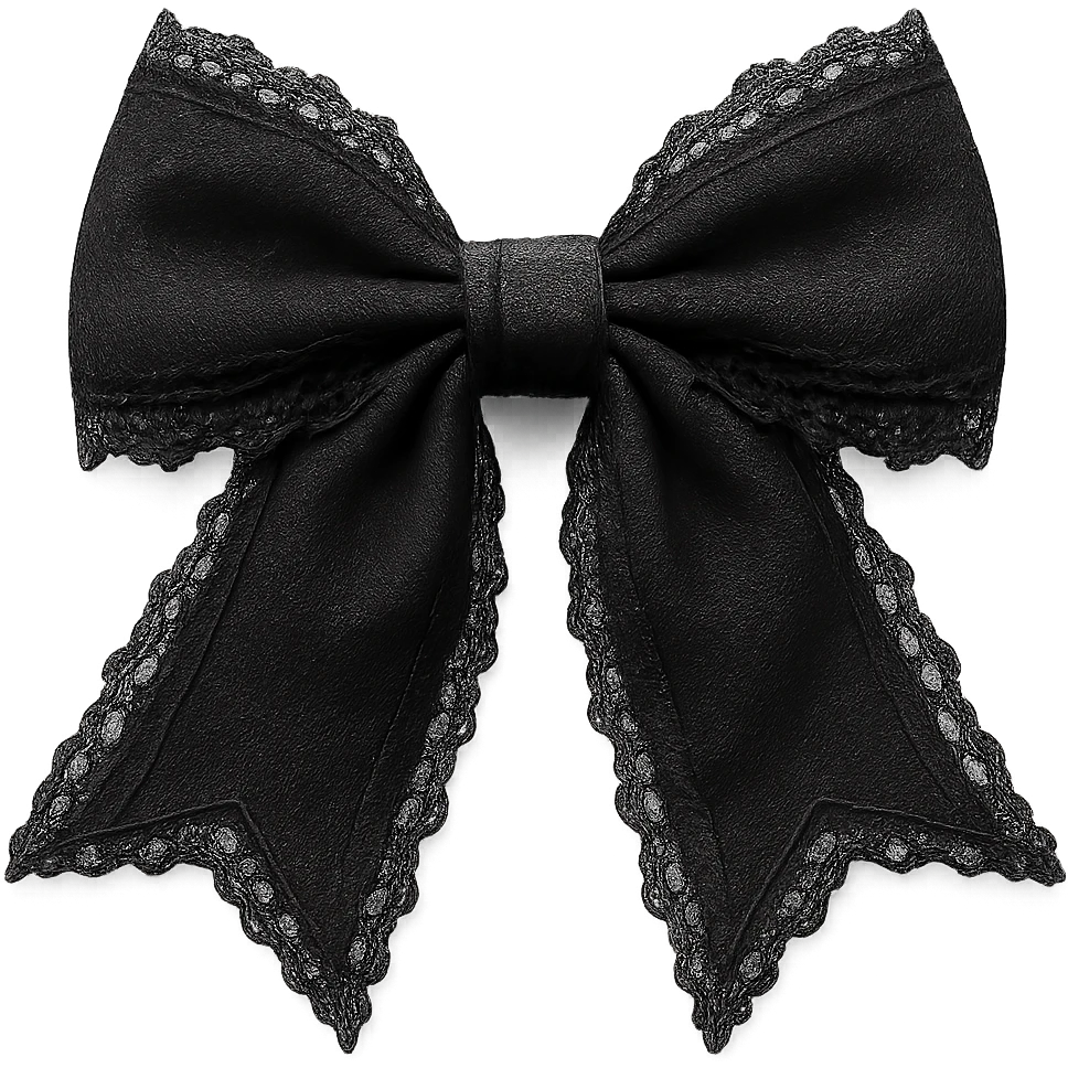 Goth bow, remove background emoji