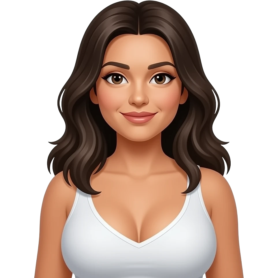 Big boob Latina emoji