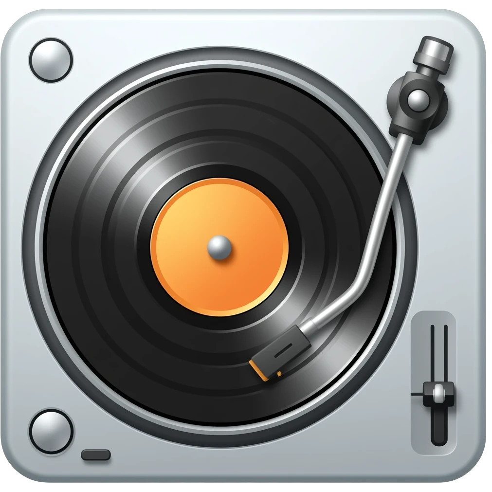 Errruh-errruh sound on turntable emoji