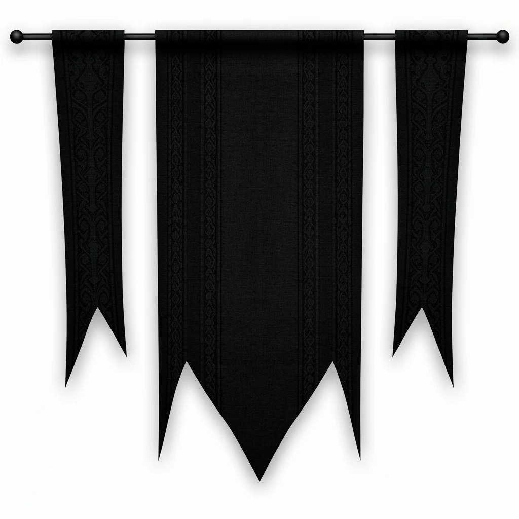 goth banner, no text, no background, minimal, expressive, variation 1 emoji