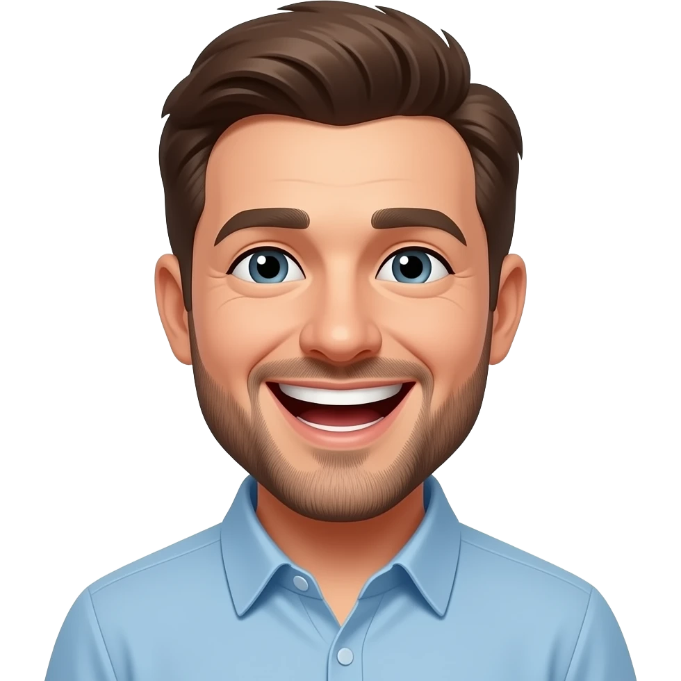 Hombre riéndose emoji