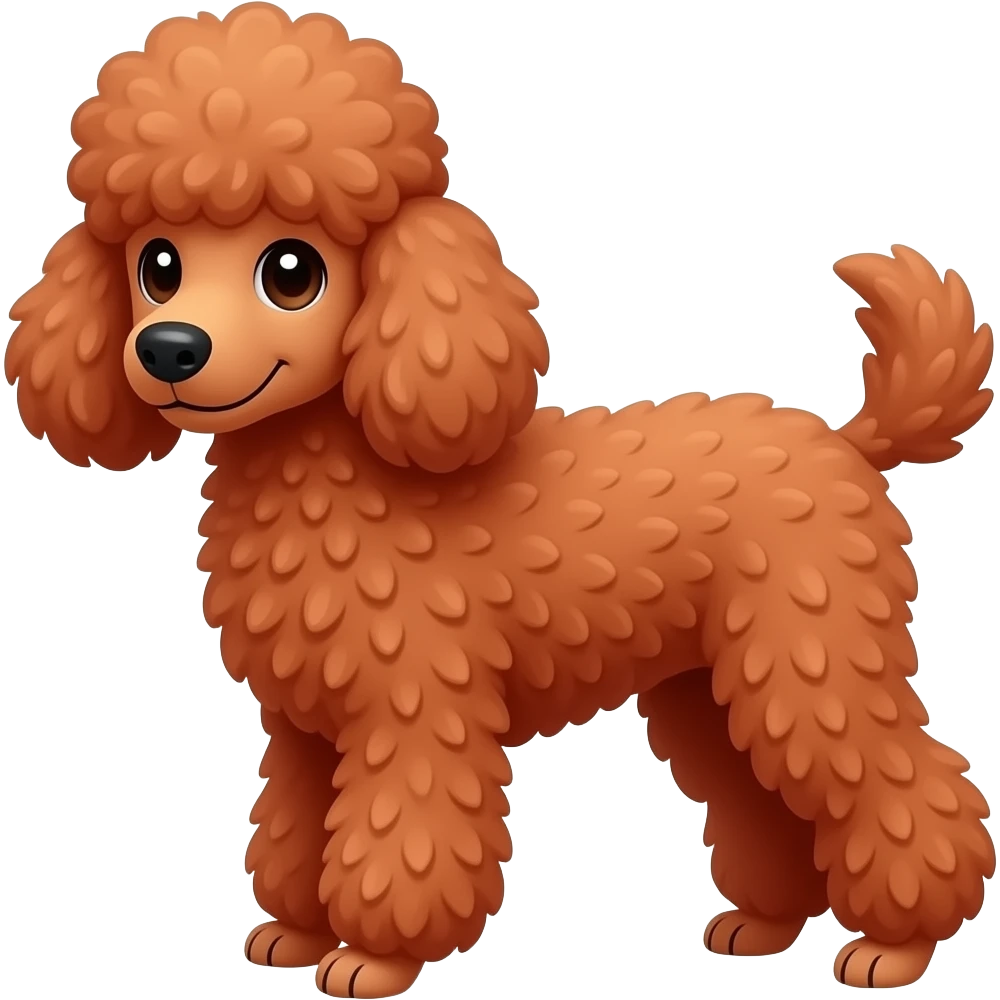 Red poodle emoji