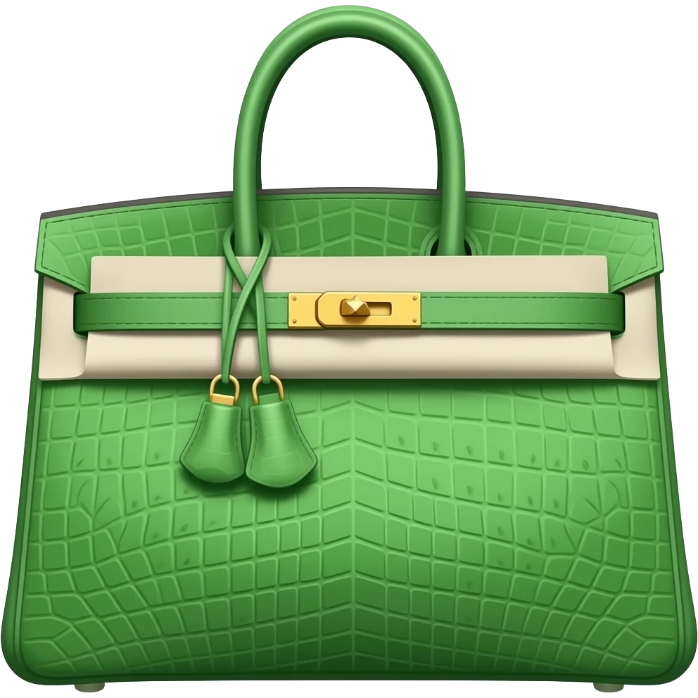 green hermes bag emoji