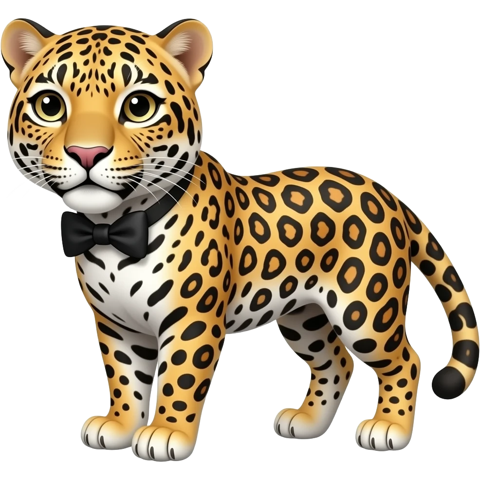 Onça com laço emoji