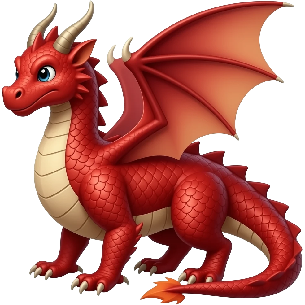 Ios red dragon emoji