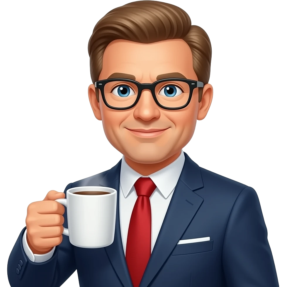 What is Donald drinking emoji