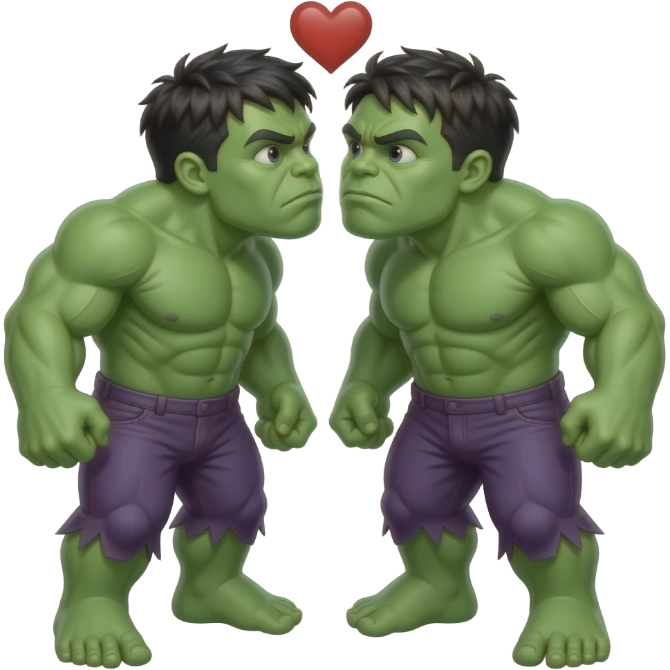 Hulk in love emoji