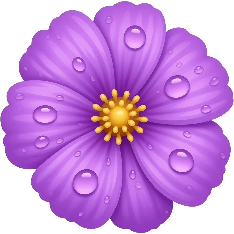 purple flower emoji