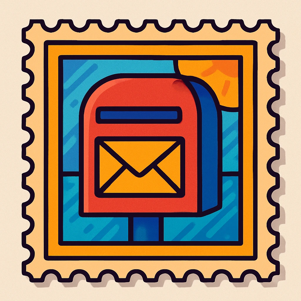 postage stamp emoji