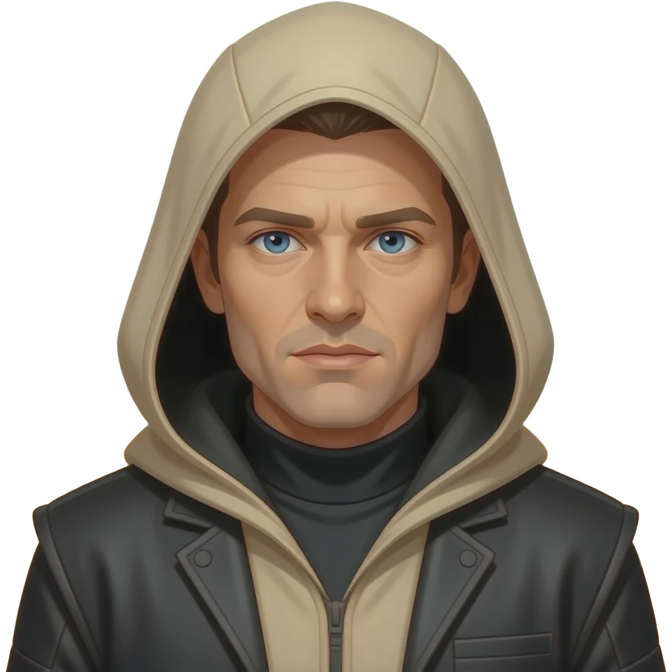 paul atreides  blue eyes with black beigehood in dune emoji
