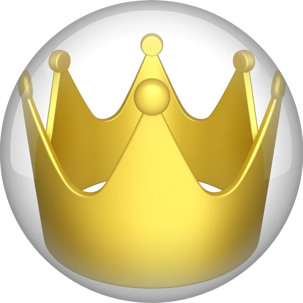 This cron not a crown but round emoji