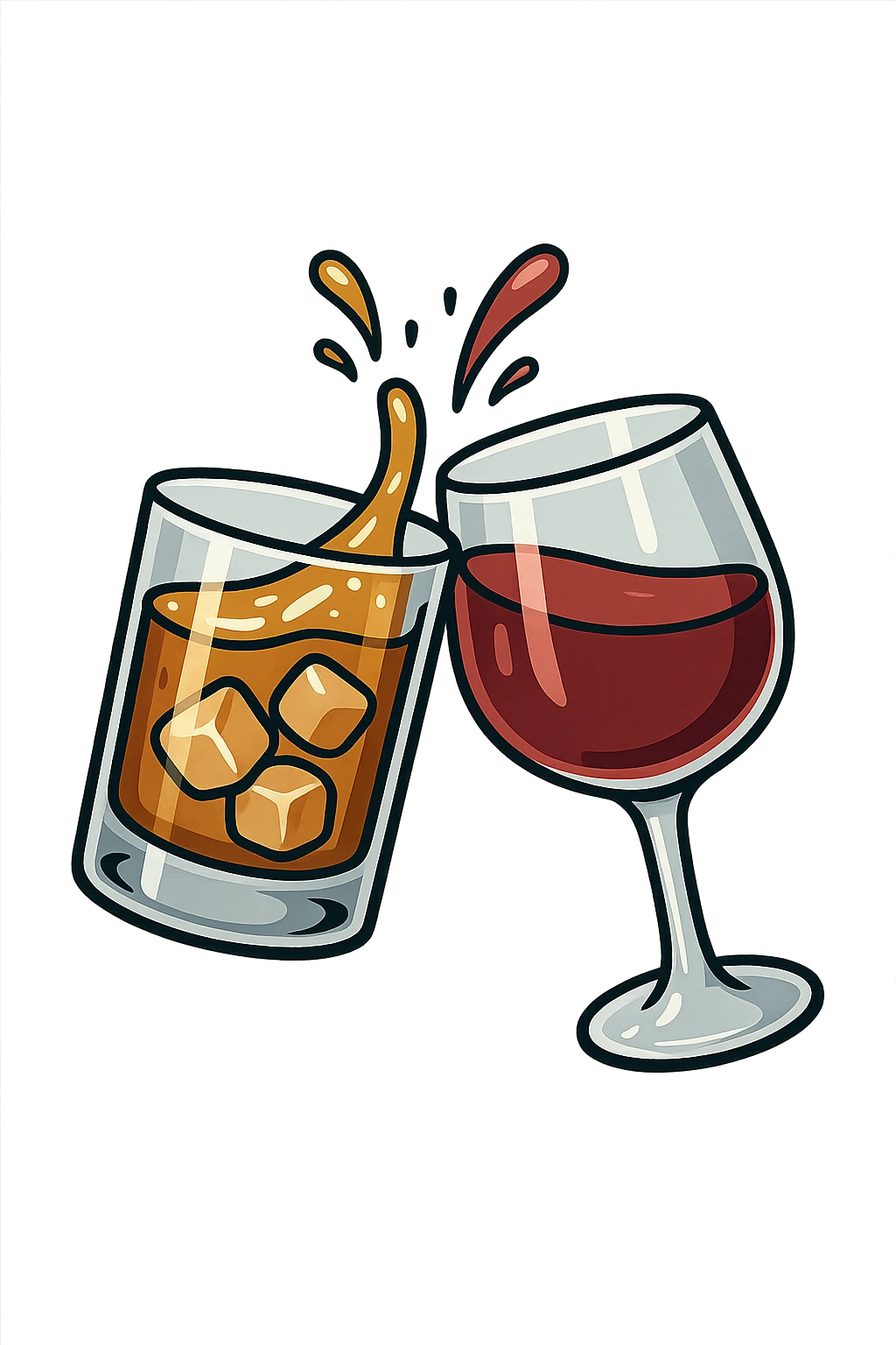 2 drink che fanno brindisi emoji
