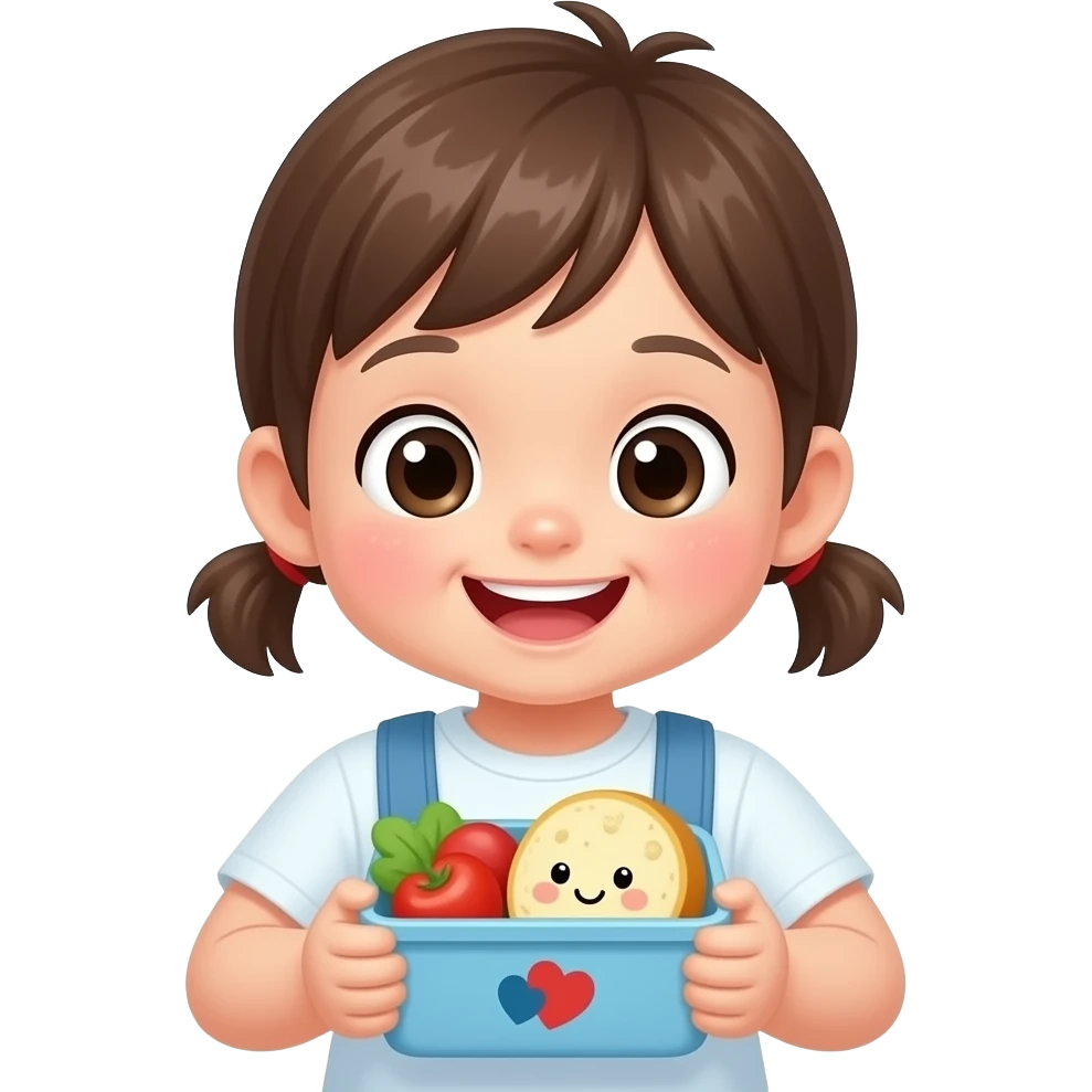 kawaii lunch smile cute emoji